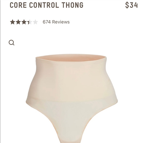 SKIMS Intimates & Sleepwear Core Control Thong Poshmark